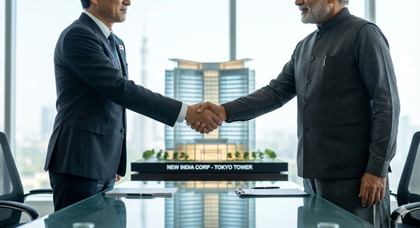 high-level corporate handshake