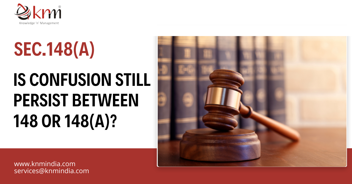 Sec.148A: Is confusion still persist between 148 or 148A?