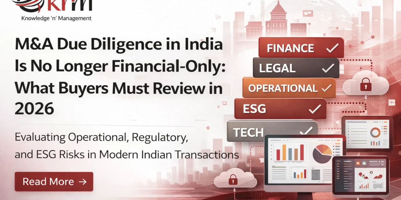 M&A Due Diligence in India Is No Longer Financial-Only: What Buyers Must Review in 2026