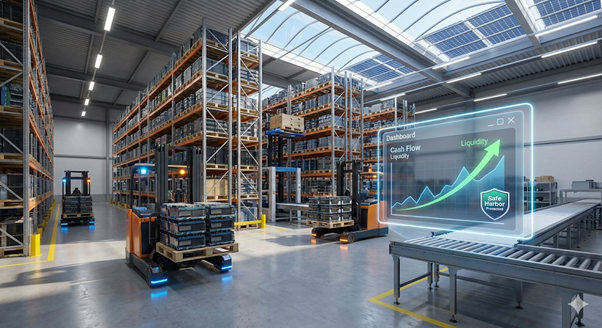 high-tech logistics warehouse